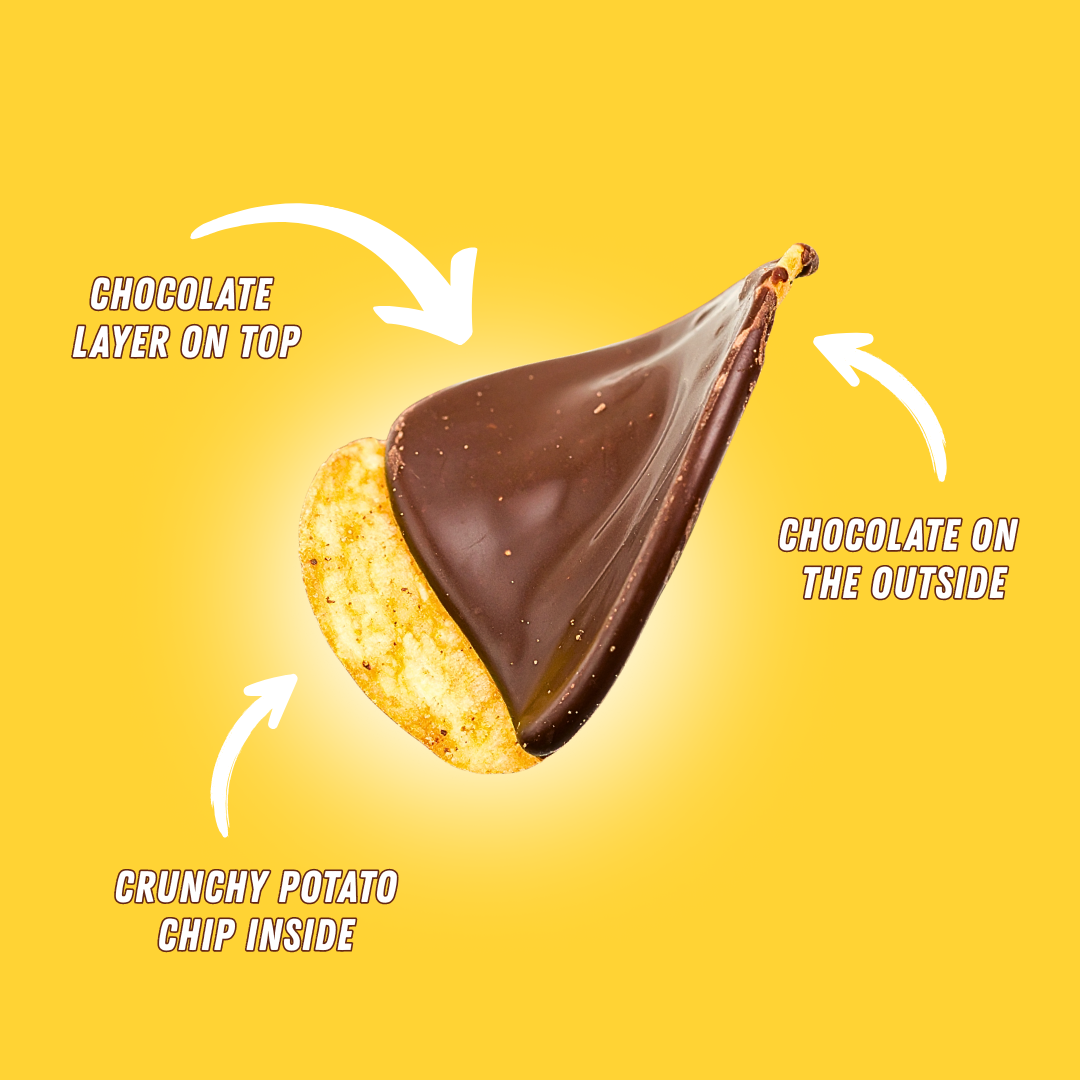 Semi Dark Chocolate Coated Potato Chips