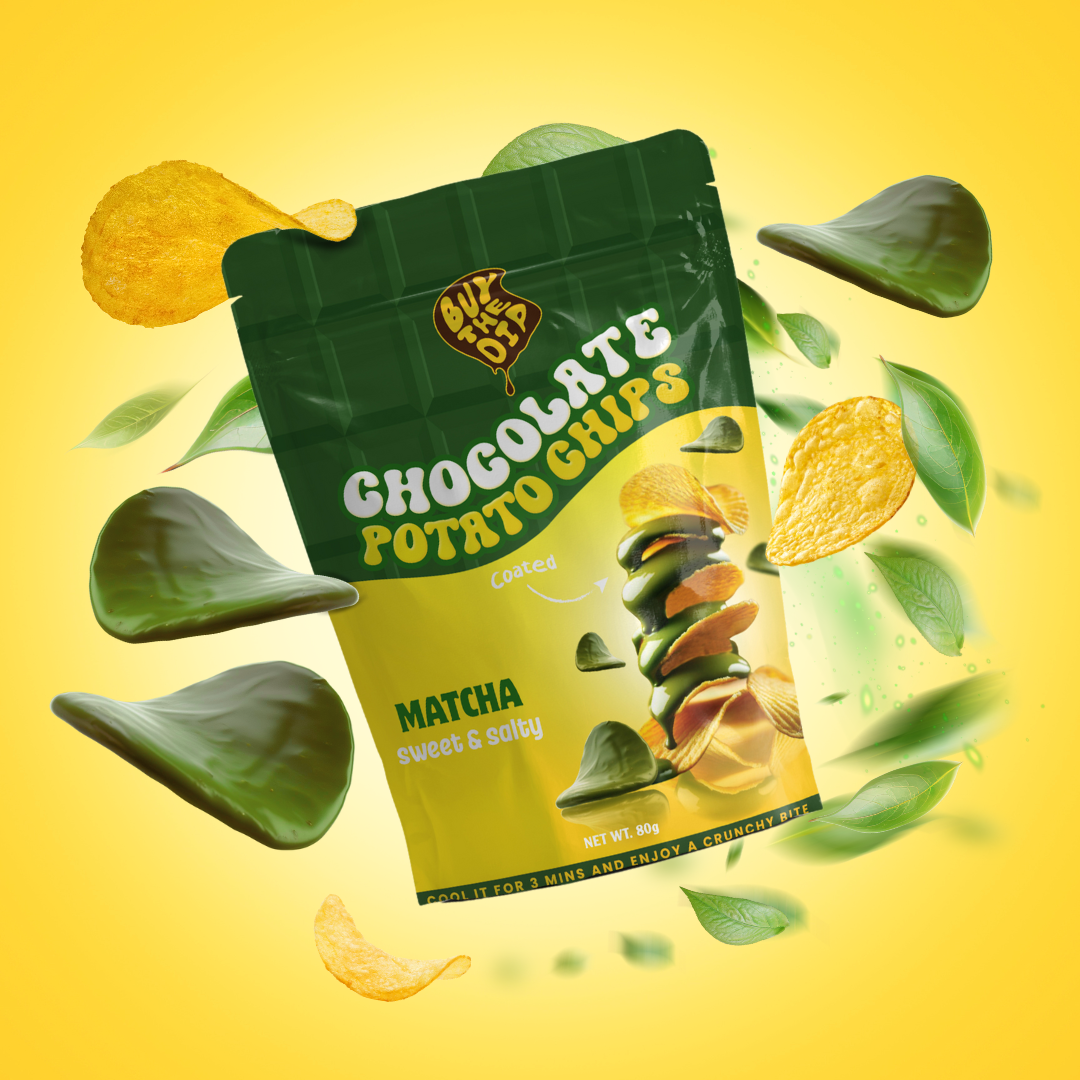 chocolate coated potato chips
