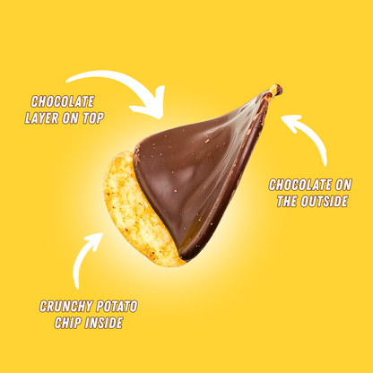Semi Dark Chocolate Coated Potato Chips
